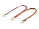 Goobay 93880 Internes PC Stromkabel - 2x 3pin stecker 1x 3pin buchse