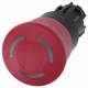 Siemens 3SU10011HB200AA0 3SU1001-1HB20-0AA0 emergency stop, mushroom pushbuttons bel.22mm rd red Drehent.