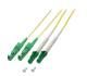 LWL-2-Faser-Patchk. 1,0mtr.LC(APC 8)-E2000(APC), 9/125um,