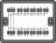 WAGO 899-631/477-000 Verteilerbox Wechselstrom (230 V) 1 Eingang 11 Ausgang