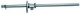 MIB Messzeuge 05057000 Marking gauge with mm-graduation with a round rod, round plate