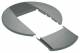 Hager DAC80LAN Rosette DA200 1-layer painted aluminum natural