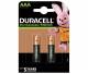 Battery NiMH AAA 1, 2V StayCharged (HR03) 800mAh * Duracell * 2-pack