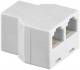 Goobay 93053 ISDN T-Adapter RJ12/RJ25-Buchse (6P6C) auf 2 x RJ12/RJ225-Buchse (6P6C) -