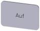 SIEM 3SU1900-0AD81-0AD0 Siemens 3SU19000 shield 17.5x27mm silver on