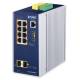 PLANET Industrial 8-Port 10/100/1000T 802.3af PoE + 2