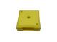 ALLNET Brick'R'knowledge plastic tray 1x1 yellow top and bottom pack of 10
