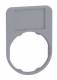 Schneider Electric ZBYF6101C0 Schneider Schildträger 40x60mm, mit Schild sw/rt, unbeschriftet