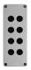 Schneider Electric XAPA2108 Schneider Leergehäuse 85x226mm 8Bohrungen ohne Scharnier Polyester