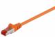 Goobay 95506 CAT 6 Patchkabel, S/FTP (PiMF), Orange - CCA Kupfergemisch