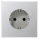 JUNG AL1520 aluminum SCHUKO socket
