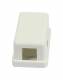 Sockets TP, AP, 1-fold, CAT6A, Keystone Short with cable clamp, pure white, Synergy 21