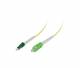 Synergy 21 S215741 LWL-1-Faser-Patchk. 1,0mtr.LC(APC)-SC(APC), 9/125u, OS2, G657.A2, AD=2mm, flexible Knickschutztülle, Synergy21,