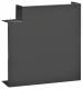 HAGER BR652105DH9011 TEH flat angle cutka 68x210mm top part 2x80mm hfr graphite sw