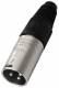 NEUTRIK NC3MX 3 pole XLR plug - 3 pole male cable connector. Nickel housing and silver contacts.