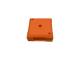 ALLNET Brick'R'knowledge plastic tray 1x1 orange top and bottom pack of 10