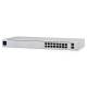 Ubiquiti Switch smart managed Layer2 18 Port ? 16x GbE ? PoE Budget 42W ? 8x PoE at ? 2x SFP ? 48,3 cm ( 19 Zoll ) ? Lüfterlos ? UniFi ? USW-16-POE