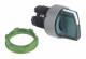 Schneider Electric ZB5AK1733C0 Schneider illuminated selector switch, front, plastic, green