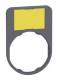 Schneider Electric ZBYF6102C0 Schneider Schildträger 40x60mm, mit Schild ge/ws, unbeschriftet
