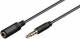 Goobay 62480 3.5mm jack extension cable - 3.5 mm jack plug (4-pin, Stereo)> 3.5 mm jack socket (4-pin, Stereo)