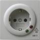 Gira 045142 flush socket gray 0451 42, overvoltage protection S-Color