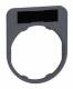 Schneider Electric ZBYF2101C0 Schneider Schildträger 40x50mm, unbeschriftet schwarz/rot