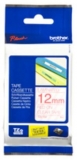 Brother TZE132 Label Tape - 12 mm Width x 8 m Length - Rectangle - Thermal Transfer - Clear - 1 Roll