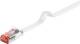 Goobay 94913 CAT 6 Flach-Patchkabel, U/FTP, Weiß - Kupfermaterial