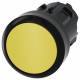 Siemens 3SU10000AA300AA0 3SU1000-0AA30-0AA0 pushbutton, 22mm round yellow pushbutton flat