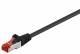 Goobay 95498 CAT 6 patch cable, S/FTP (PiMF), black - CCA copper mixture
