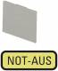 Moeller 063200 EATON 199SQ25 Einlegeschild gelb NOT-AUS 63200