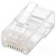 INTELLINET 502344 100-Pack Cat6 RJ45 Modular Plugs UTP, 2-point Aderkontaktierung, for stranded wire, 100 plugs per cup