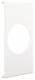 HAGER R86859016 TEH Blende CEE-Steckdose 70er Befestigungsspur PVC zu FB Oberteil 190m