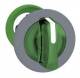 Schneider Electric ZB5FK1833C0 Schneider illuminated selector switch front, plastic, green, 3-position