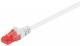 Goobay 95598 CAT 6 Patchkabel, U/UTP, Weiß - CCA Kupfergemisch