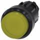 Siemens 3SU10010BB300AA0 push button illuminated 22mm round yellow push button
