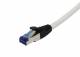 Patchkabel RJ45, CAT6A 500Mhz, 0,25m, weiss, S-STP(S/FTP), PUR(Superflex), Außen/Outdoor/Industrie, AWG26, Synergy 21