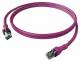 ZVK EasyLan CPP1OVAVAV0030 DualBoot Push Patch Cable Cat.6A shielded violet 3.0m