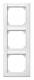 Merten 474319 M-SMART frame 3-way vertical, polar white with label
