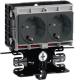 HAGER SL20055940D1 Device carrier socket 2-way 20x55mm decor aluminum