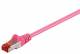 Goobay 95515 CAT 6 Patchkabel, S/FTP (PiMF), Magenta - CCA Kupfergemisch