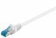 Goobay 95609 CAT 6a Patchkabel, S/FTP (PiMF), Weiß - LSZH halogenfrei, Kupfer