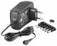 Goobay 67952 3-12 V universal power supply - including 6 DC adapters - max. 18 W and 1.5 A