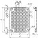 Schneider Electric NSYMR34 Schneider Perforierte Platten Monoblock H300xB400mm 11x26mm
