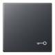 Jung A590BFTANM rocker symbol door shatterproof series A anthracite matt