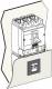 Schneider Electric LV429316 Schneider door cutout cover IP40 for Vigibloc NSX100-250