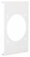 HAGER R86839016 TEH Blende CEE-Steckdose 70er Befestigungsspur PVC zu FB Oberteil 150m