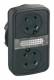 Schneider Electric ZB5AW7A9 Schneider Leucht-Doppeldrucktaster flach/flach ohne Tastenschild