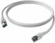 ZVK EasyLan CP1KWDWDW0010 FlexBoot Cat.6 patch cable Kl.EA shielded white 1.0m