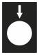 Schneider Electric ZB2BY2954 Schneider Textschild 30x40mm schwarz SENKEN LANGSAM Metall D22mm